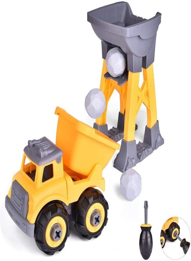 AHBHT Construction Vehicles Pretend Play Toy Trucks Set Building Vehicles Set DIY with Working Drill for Kid (Multicolor) - Image 5